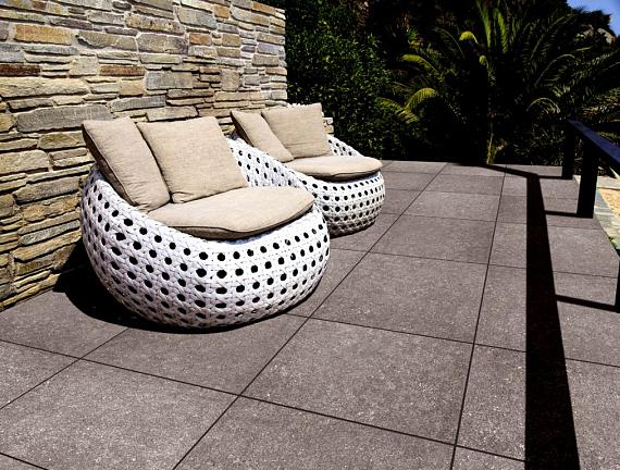GeoCeramica Entree 60x60x4 cm BB-stone Dark Grey