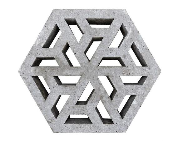 Schellevis Eco tegel 37.5x37.5x7 cm Grijs