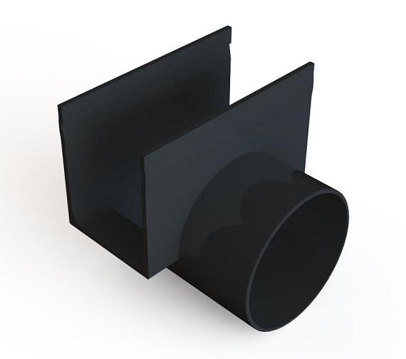 Aco Slimline Zij-uitloop 80mm