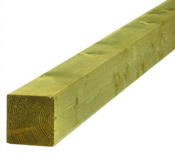 Paal grenen 88x88x2700 mm TV