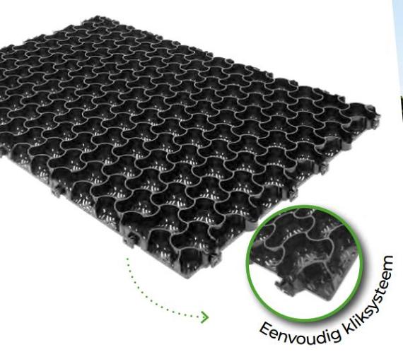 Multidal Black grind-grasplaat 113.2x78.3x3 cm (1 plaat = 0.89 m<sup>2</sup>)