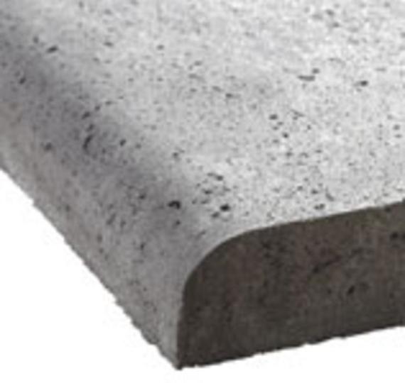 Schellevis Zwembadrand Hoek Links 100/60x40x5 cm grijs