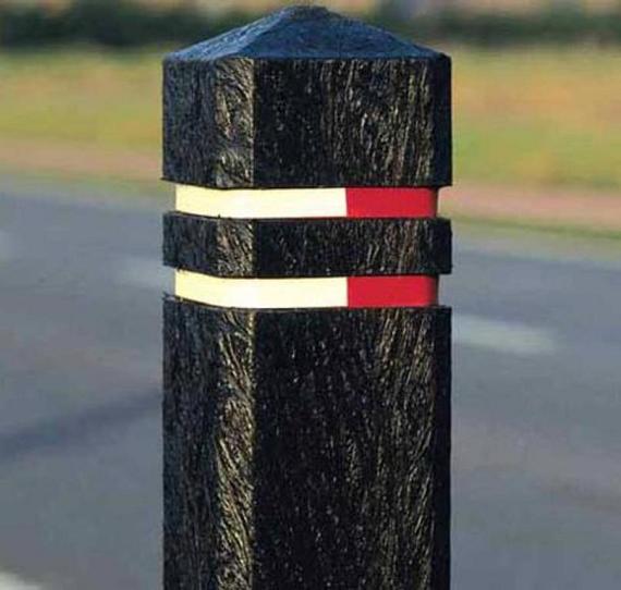 Antiparkeerpaal Zwart Kunststof 15x15x140 cm