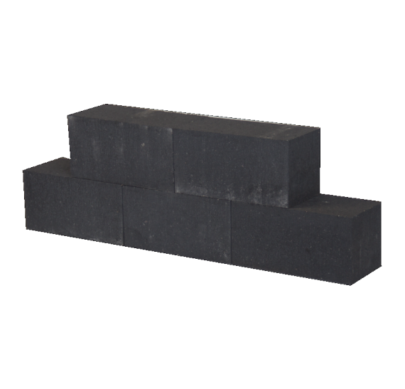 Stapelblok Linia-Patio Strak Antraciet 45x15x15 cm