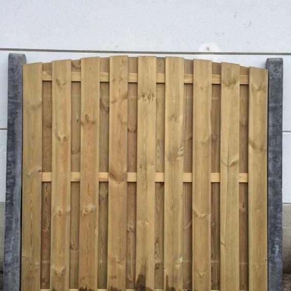 Betonpaal ruw 10x10x270cm tussenpaal voor toog schermen Grijs