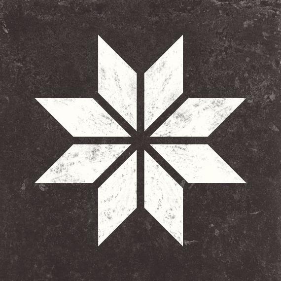 Solostone Decore Belgian Stone 70x70x3.2 cm Star White