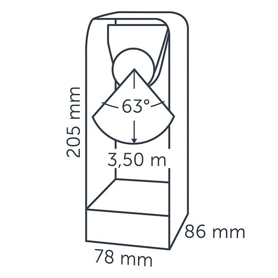 In-lite Ace Solitary Rose Silver 12V-3W LED WW