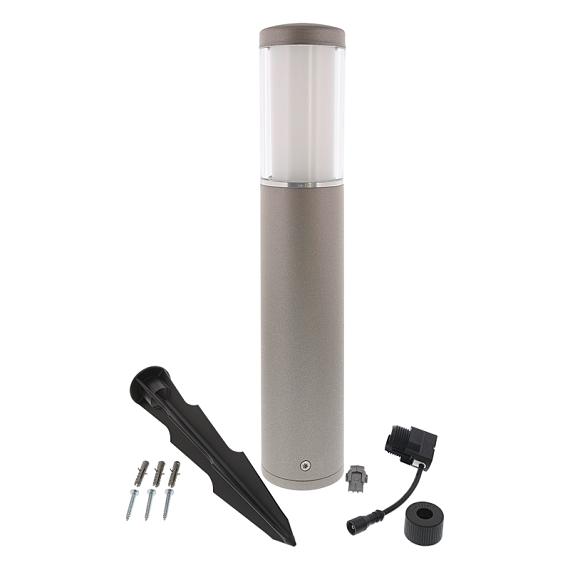 In-lite Liv Low Solitary 12V-2W LED Alu. Rose Silver. WW