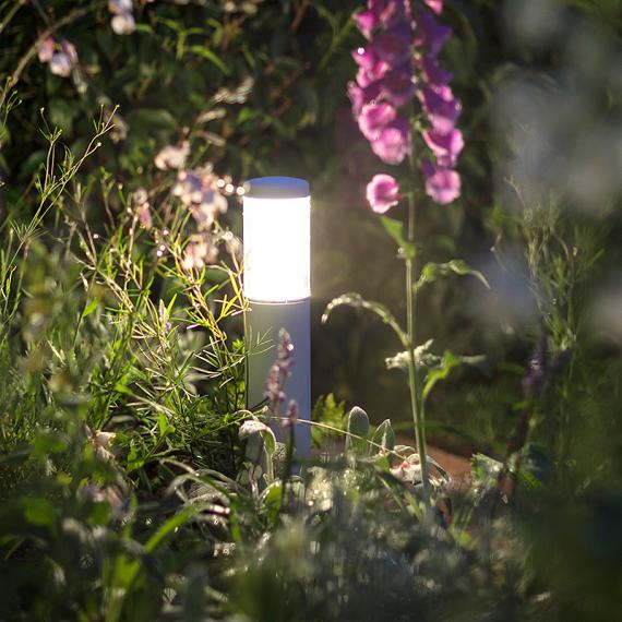 In-lite Liv Low Solitary 12V-2W LED Alu. Rose Silver. WW
