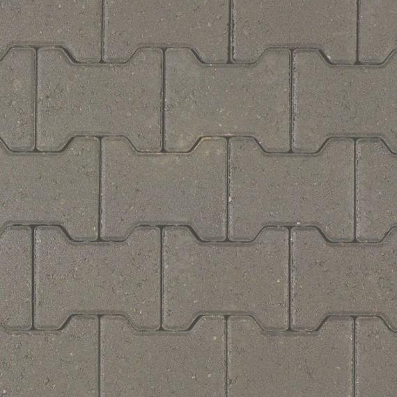 H-Profielsteen 8cm Grijs met facet