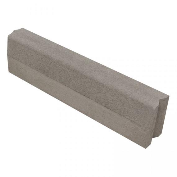 Trottoirband 13-15x25x100 cm Grijs vb