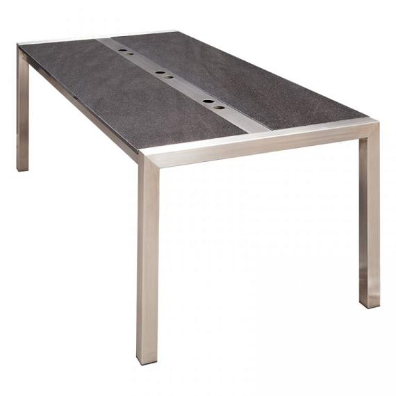 Restpartij RVS tafel Type 3 Longa 200x100 cm OP=OP