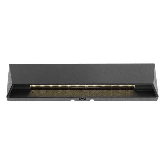 In-lite Wedge Slim Dark Wall 12V 1W LED Alu Dark Grey Warm White