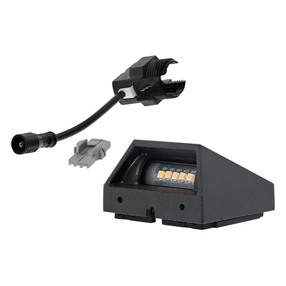 In-lite Mini Wedge Dark (new) wall 12v-1.5w led alu. Dark Grey WW