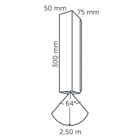 In-lite Evo Down Dark 100-230V 4.5W Alu Dark (anodized) Warm White