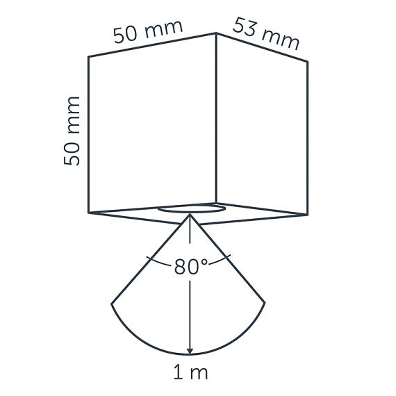 In-lite CUBID Wall 12V-0.5W LED Alu Rose Silver