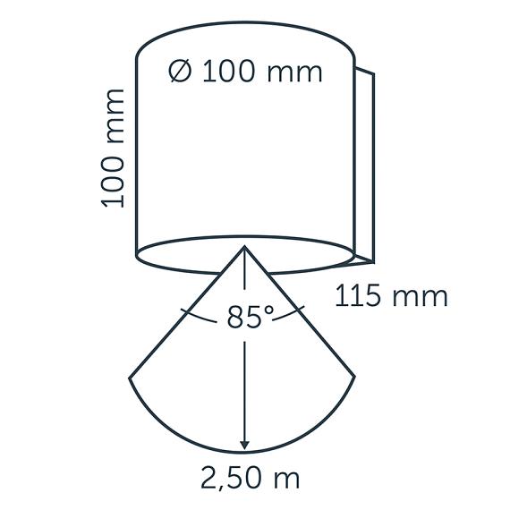 In-lite Halo Down Dark Wall 12V-6.5W LED Warm White
