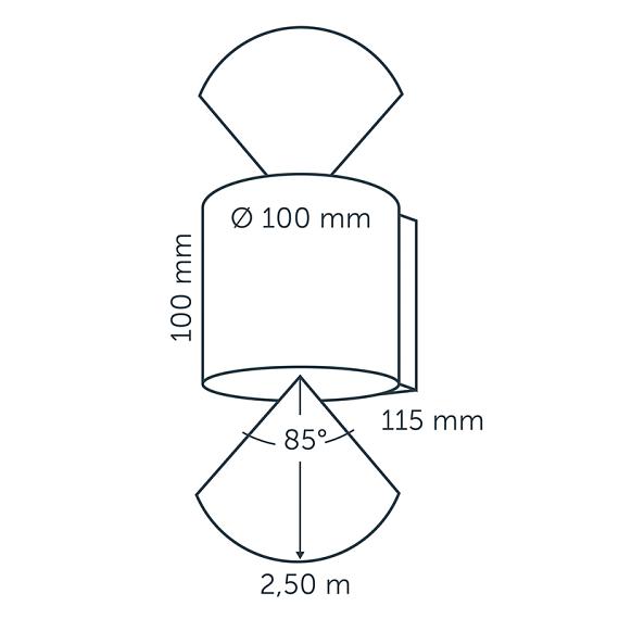 In-lite Halo Up-Down Dark Wall 12V-6.5W LED Warm White