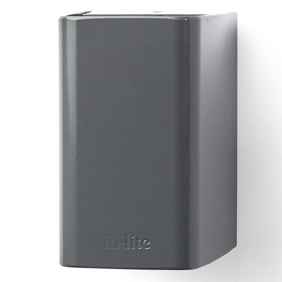 In-lite Ace Down Wall Flat Grey 12V-3W LED WW