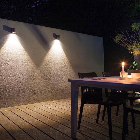 In-lite Ace Down Wall RoseSilver 12V-3W LED WW