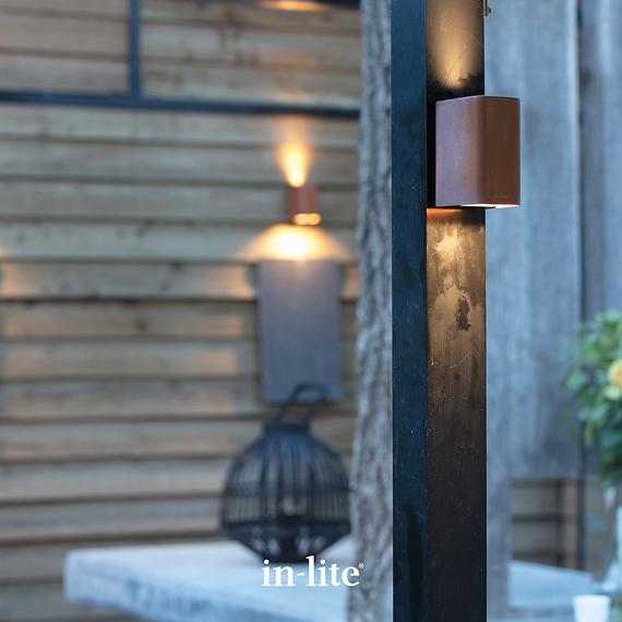 In-Lite Ace Up-Down Wall Corten 12V-7W LED WW