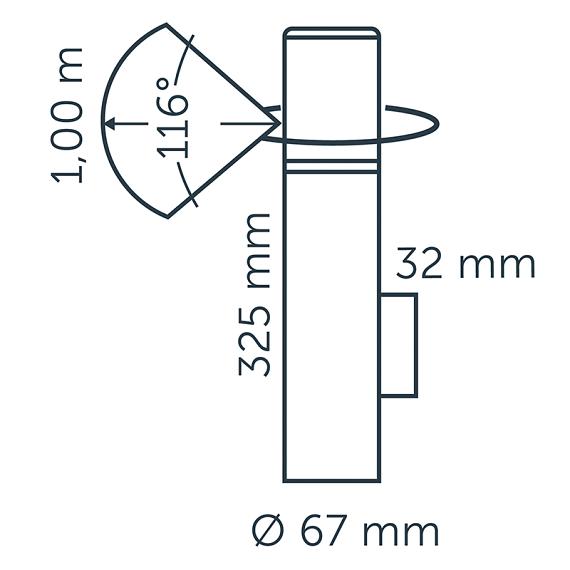 In-lite Liv WALL (NEW) Wall 12V-2W LED Alu. rose silver WW