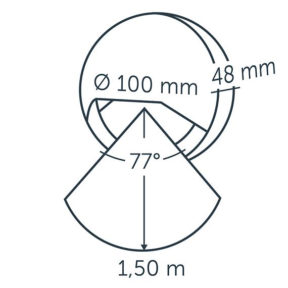 In-lite Blink (NEW) Wall 12V-1.5W LED Alu. rose silver WW