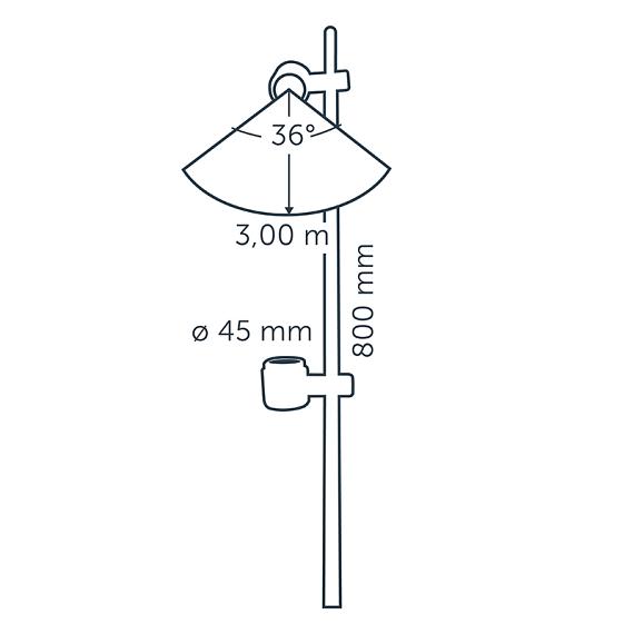 In-lite Mini SCOPE DUO 2x Spot 12V-2W LED (total 4w) Aluminium Dark Grey WW