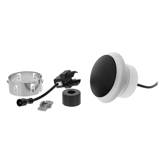 In-Lite Puck 60 Dark 12V-1.5W LED Ø60mm Warm White diffuse Ring 86mm