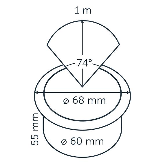 In-lite Hyve Integrated 1 Watt Ø60 mm