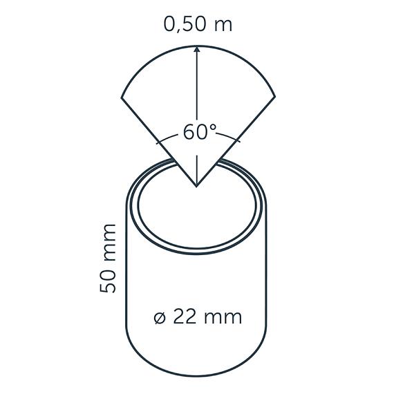 In-lite Hyve 22 Integrated 12V-0.25W LED 22mm WW