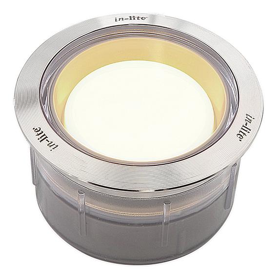 In-lite FUSION 60 Integrated 12V-1W LED RVS Ø60mm WW