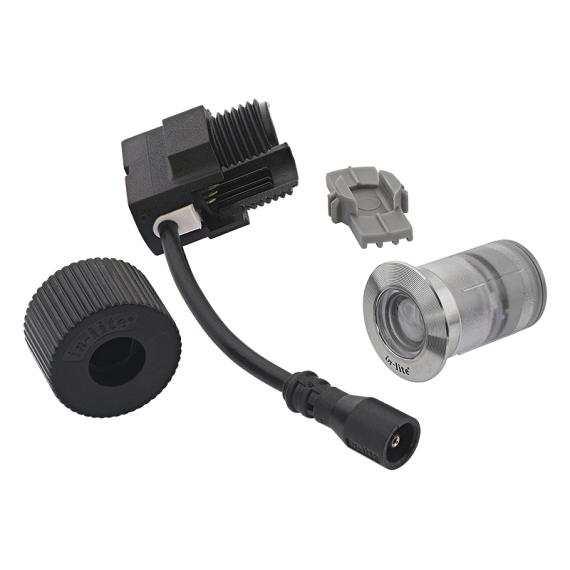In-lite FUSION 22 RVS Integrated 12V-0.25W LED RVS 22mm WW