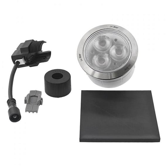 In-lite FLUX 60 (NEW) Integrated 12V-2W LED RVS Ø60mm WW