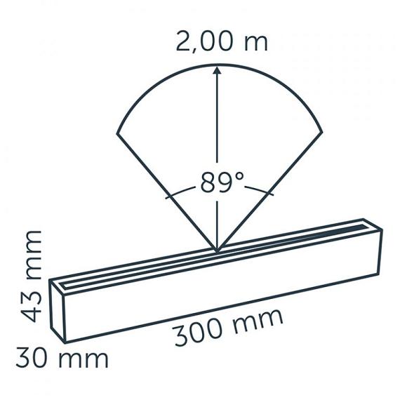 In-lite Evo Ground 300 Dark Integrated 12V-1W Alu Dark (anodized) 30x300mm Warm White