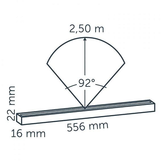 In-lite Evo Hyde 550 Dark 12V-2W Warm White