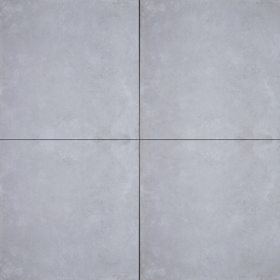 GeoCeramica 80x80x4 cm Concreet Silver