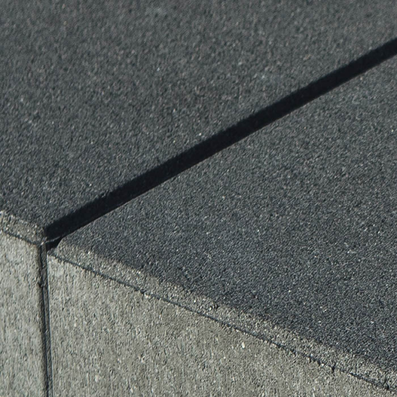 Muurafdekplaat Basic 100x25x5 cm Antraciet