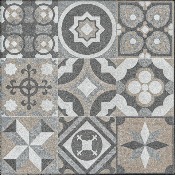 GeoProArte Design 60x60x4 cm Mosaic Modern Taupe Deco