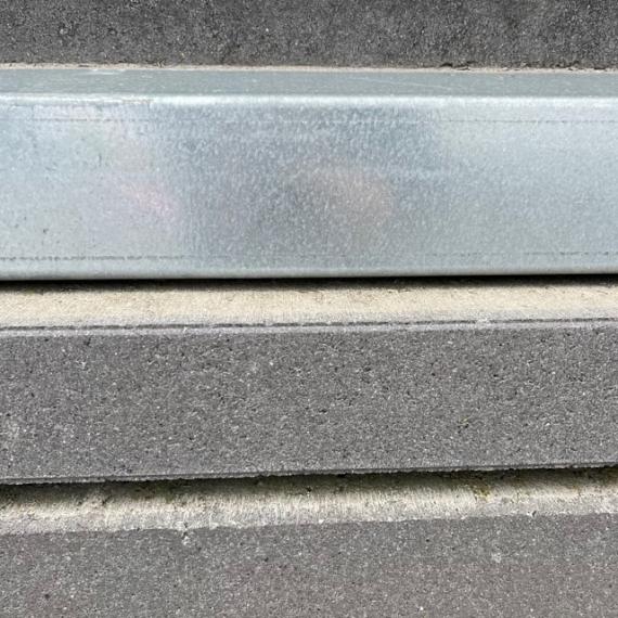 Infinito Comfort Boordsteen 6x20x100 cm Medium Grey