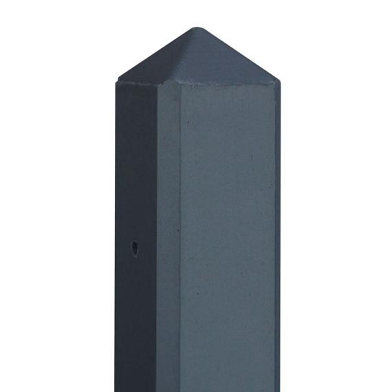 Betonpaal 10x10x220 cm Gecoat Antraciet Tussenpaal