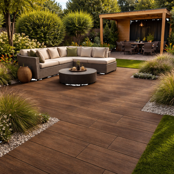 Ceramico Wood 30x120x3 cm Dark Vision