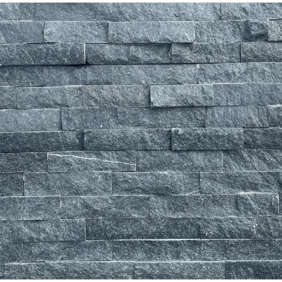 Stone Panel Black Quarzite 60x15x1.5-2.5 cm