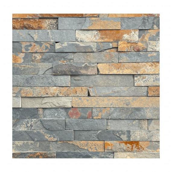 Stone Panel Rusty Slate 60x15x1.5-2.5 cm