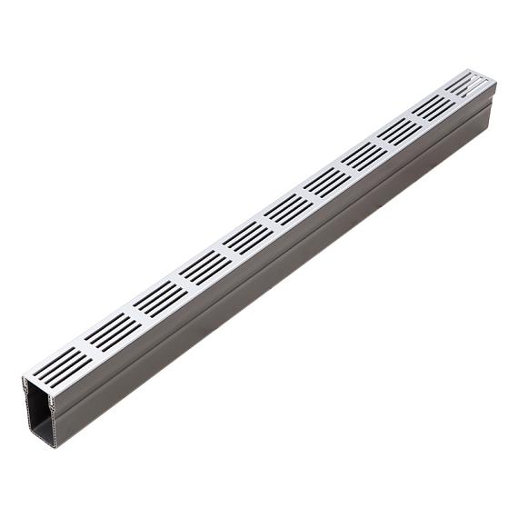 Aco Slimline afwateringsgoot 100 cm RVS rooster