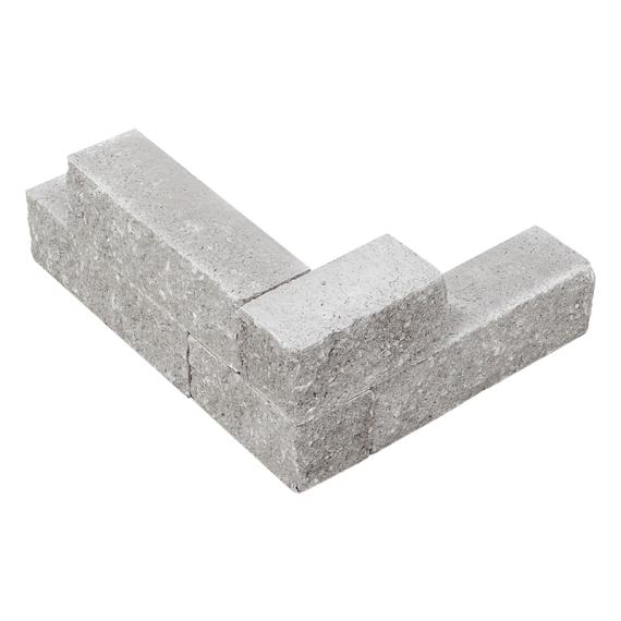 Splitblok noors grijs 29x9x9 cm Kop-strek gekliefd