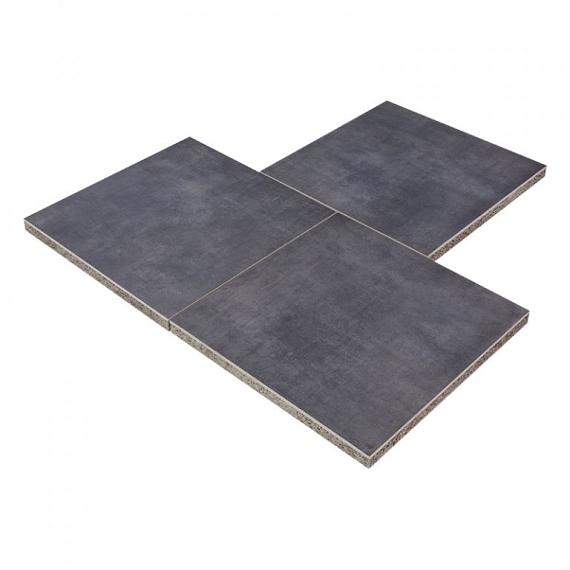 GeoCeramica Entree 60x60x4 cm Flow Black