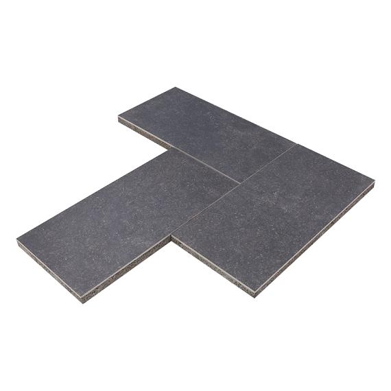 GeoCeramica 40x80x4 cm Impasto Negro