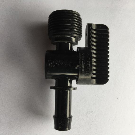 Slangkraan met schroef 3-4 buiten 12mm