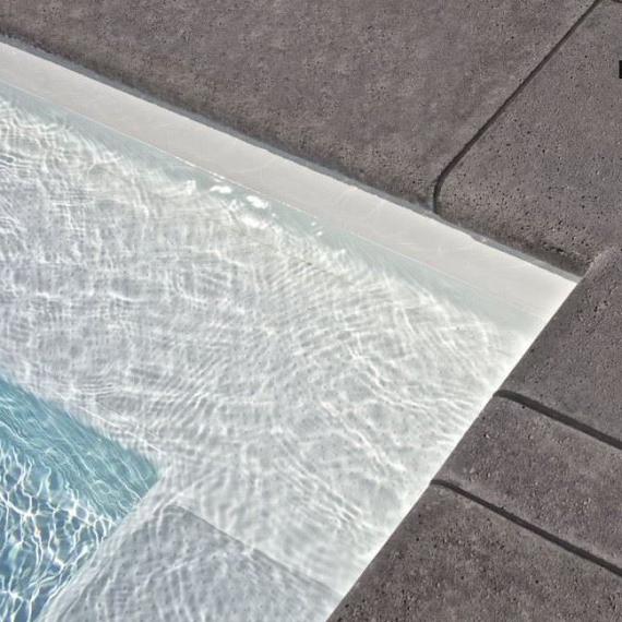 Schellevis Zwembadranden 100x40x5 cm carbon
